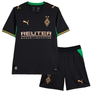 Najcenejši Otroški dres kompleti Borussia Monchengladbach Gostujoči 2026-27 črna