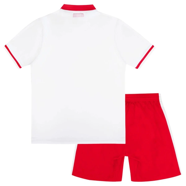Poceni Otroški nogometni dres kompleti AS Monaco Domači 2026-27 rdeča in bela -1
