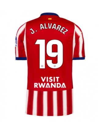 Poceni Nogometni dres Atletico Madrid Julian Alvarez #19 Domači 2026-27 rdeča in bela