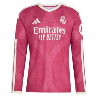 Poceni Nogometni dres Real Madrid Tretji 2026-27 roza Dolgi Rokav