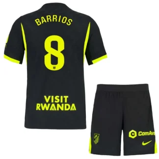 Poceni Otroški nogometni dres Atlético Madrid Gostujoči 2026/27 Pablo Barrios #8