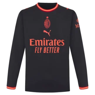 Najcenejši nogometni dres AC Milan Tretji 2026-27 črna Dolgi Rokav